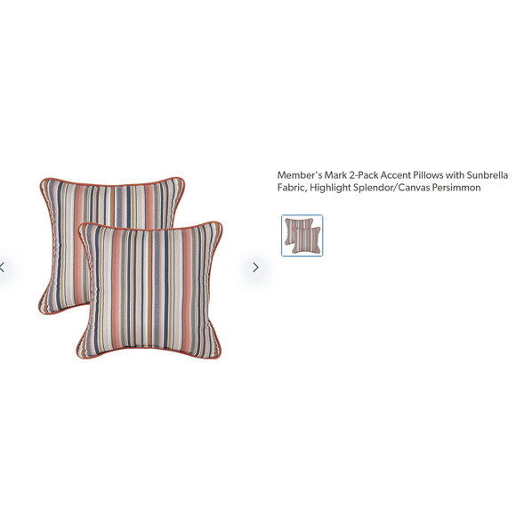 Member's Mark Accents Members Mark 2pack Accent Pillows Highlight